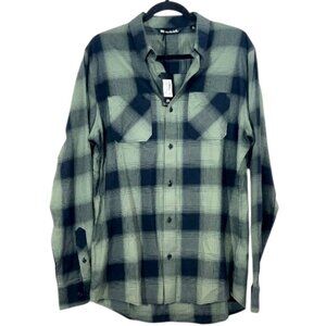 Travis Mathew Cloud Flannel Plaid  Black / Lauren Med New $129.95